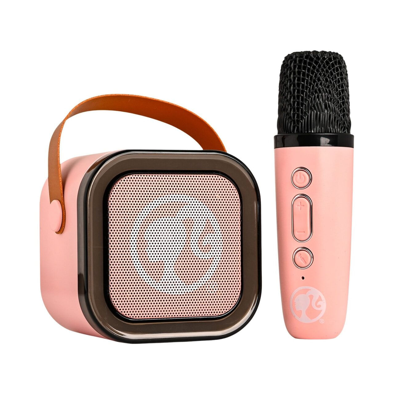 Parlante Musical Barbie con Micrófono Karaoke Recargable img #4