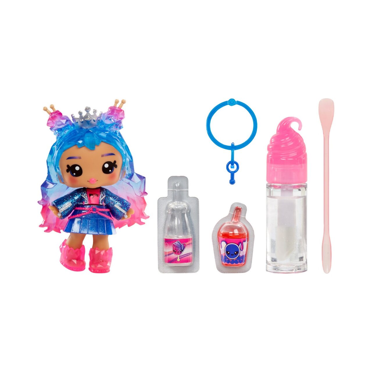 Muñeca Yummiland Roxie Crystal Candy con Brillo Labial para Preparar img #1