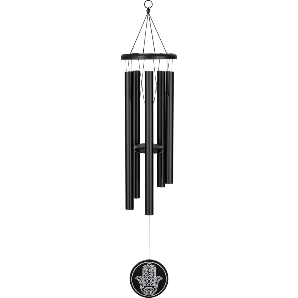 CAMPANAS PARA MEDITACIÓN HAMSA ALTURA 36" NEGRO img #1