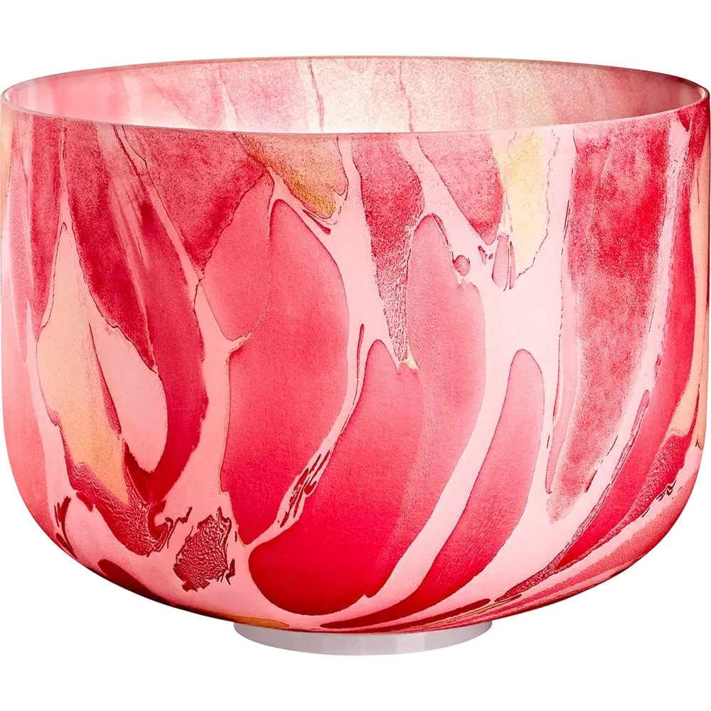 CUENCO DE CRISTAL MARBLE 10" TONO C4 CHAKRA RAÍZ img #1