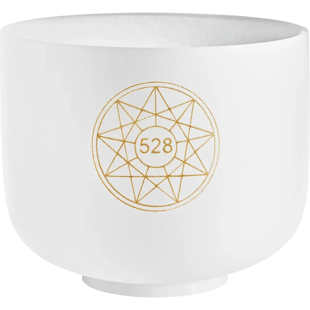 CUENCO DE CRISTAL SOLFEGGIO 8"-MI 528 HZ -TONO C5 img #1