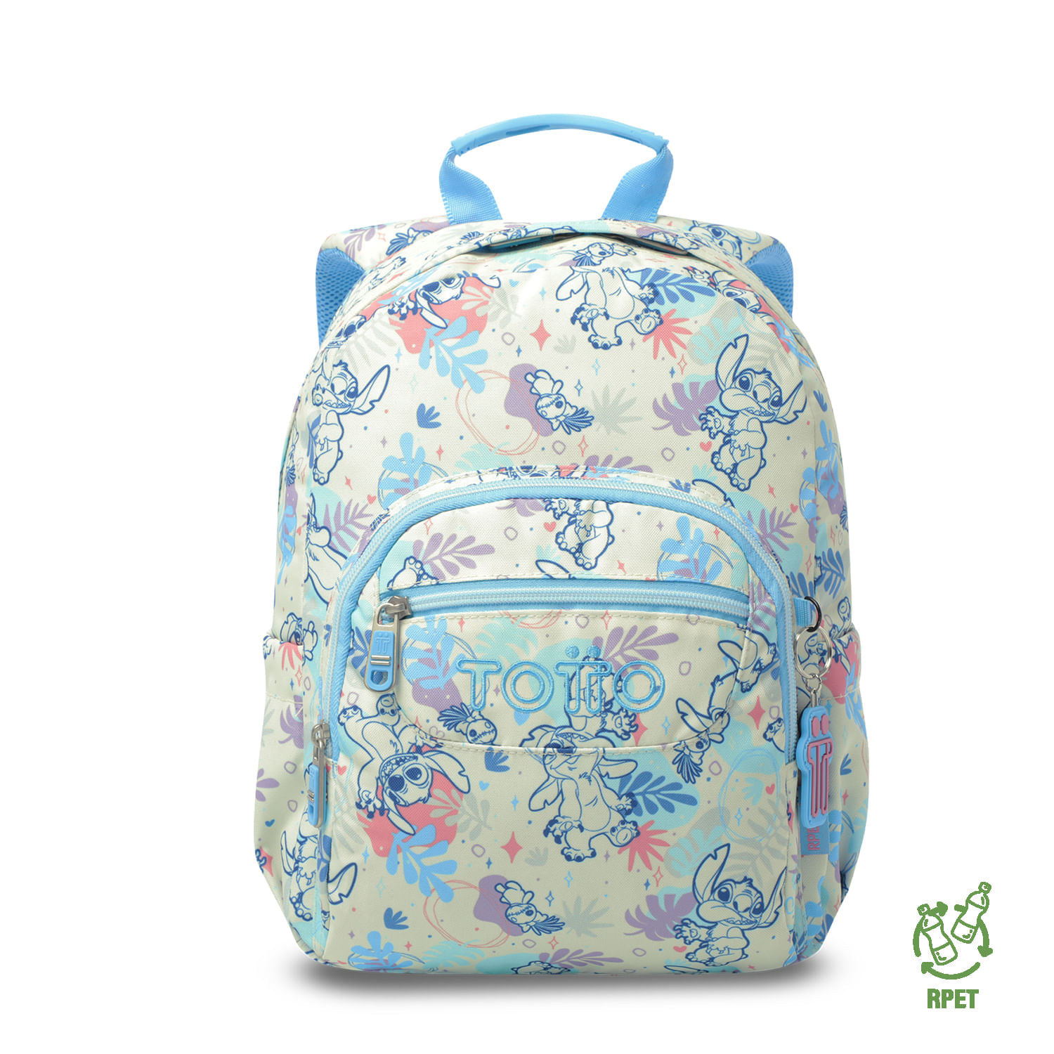 Morral Juvenil Porta Tablet 10" Tempera Stitch Blanco img #1