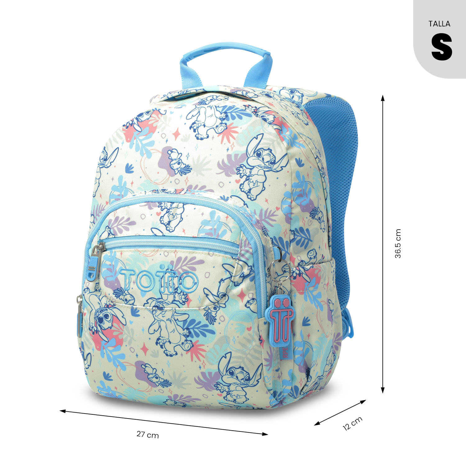Morral Juvenil Porta Tablet 10" Tempera Stitch Blanco img #3