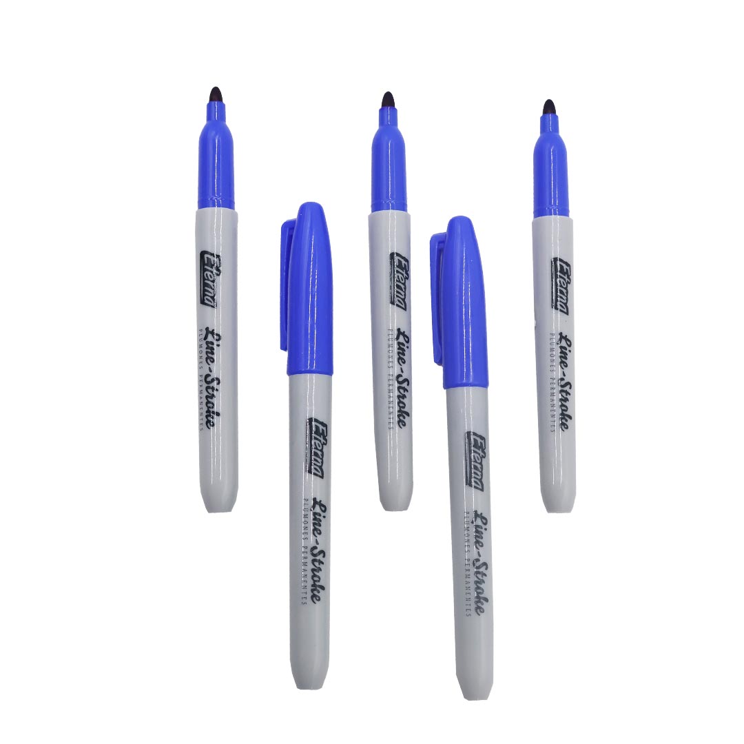 PLUMON PERMANENTE ETERNA LINE STROKE AZUL X1PC img #2