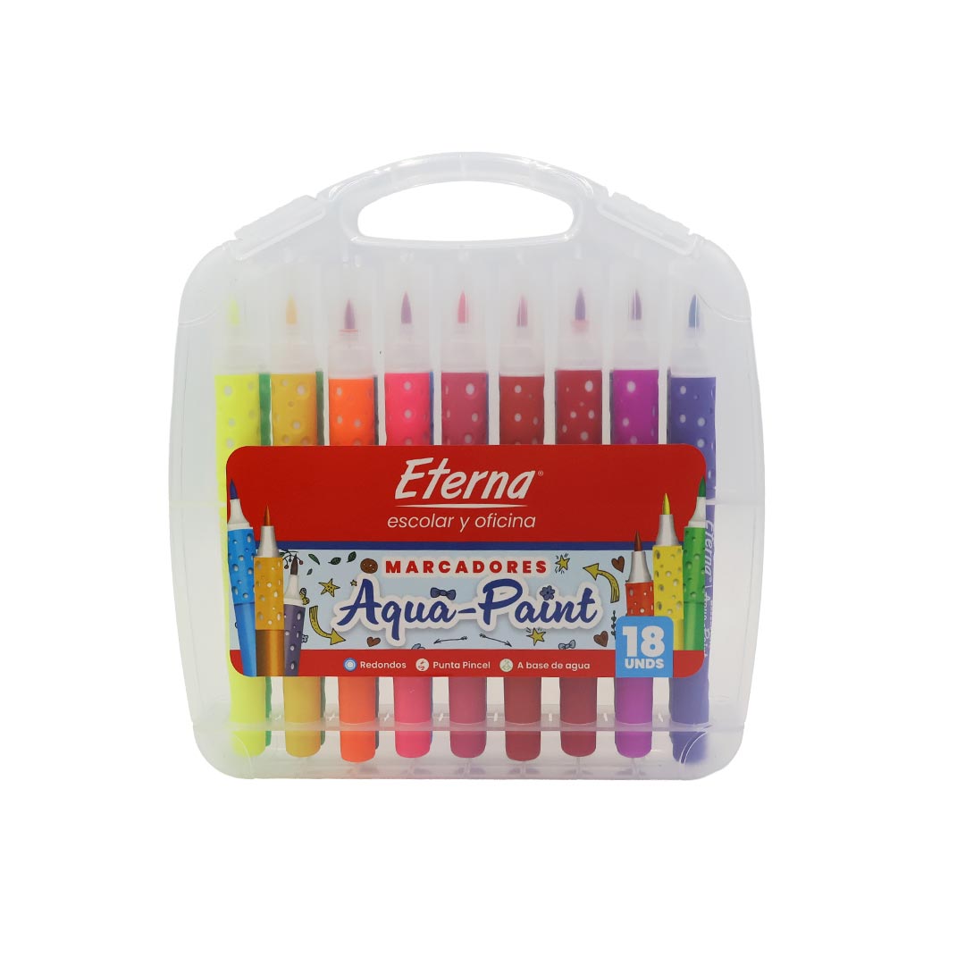 Marcadores Aquarela Aqua Paint X18 PCS Eterna img #1