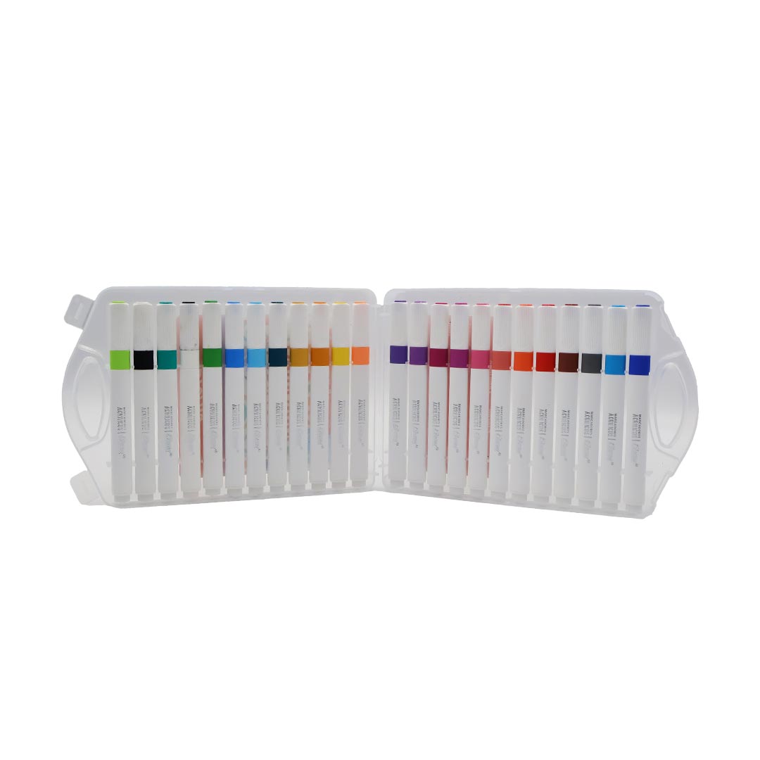 Marcadores Acrilicos Punta Bala x 24 pcs Eterna img #2