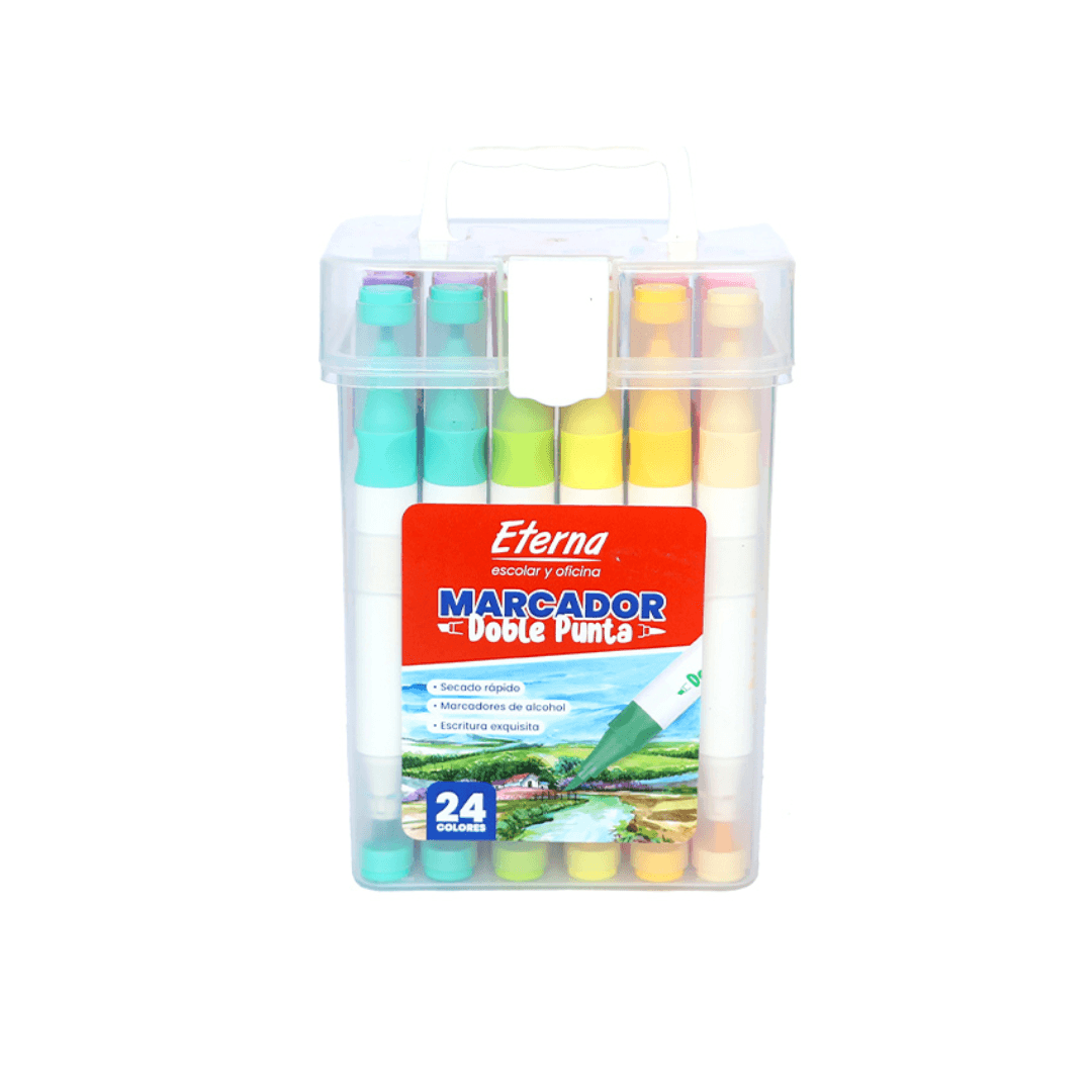 Marcador Doble Punta X24 PCS Eterna img #1