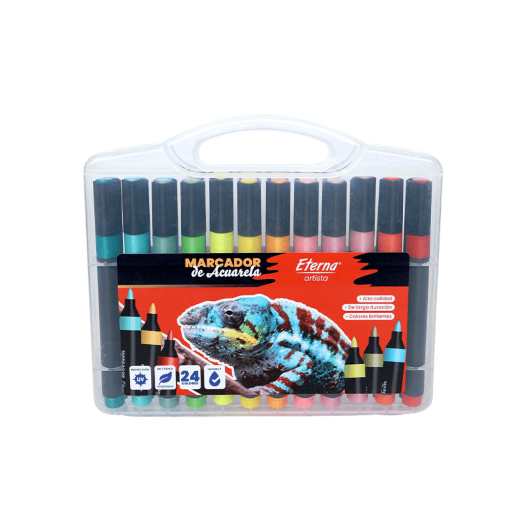 Marcadores de Acuarela Lavables X24 Eterna img #1