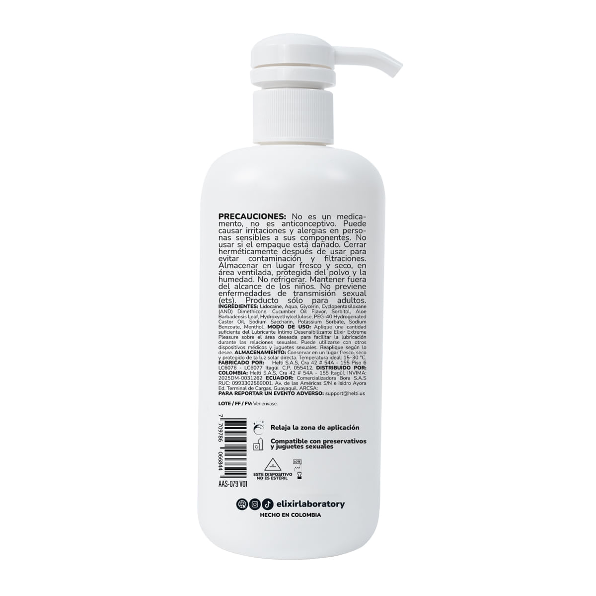 Lubricante Intimo Desensibilizante Anesty de Elixir img #2