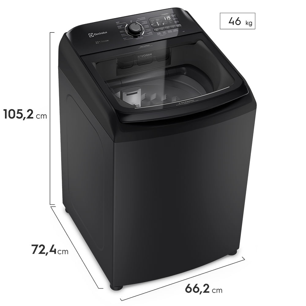 Lavadora Electrolux Carga Superior 22kg con Cierre Fácil Negra LP22I img #3