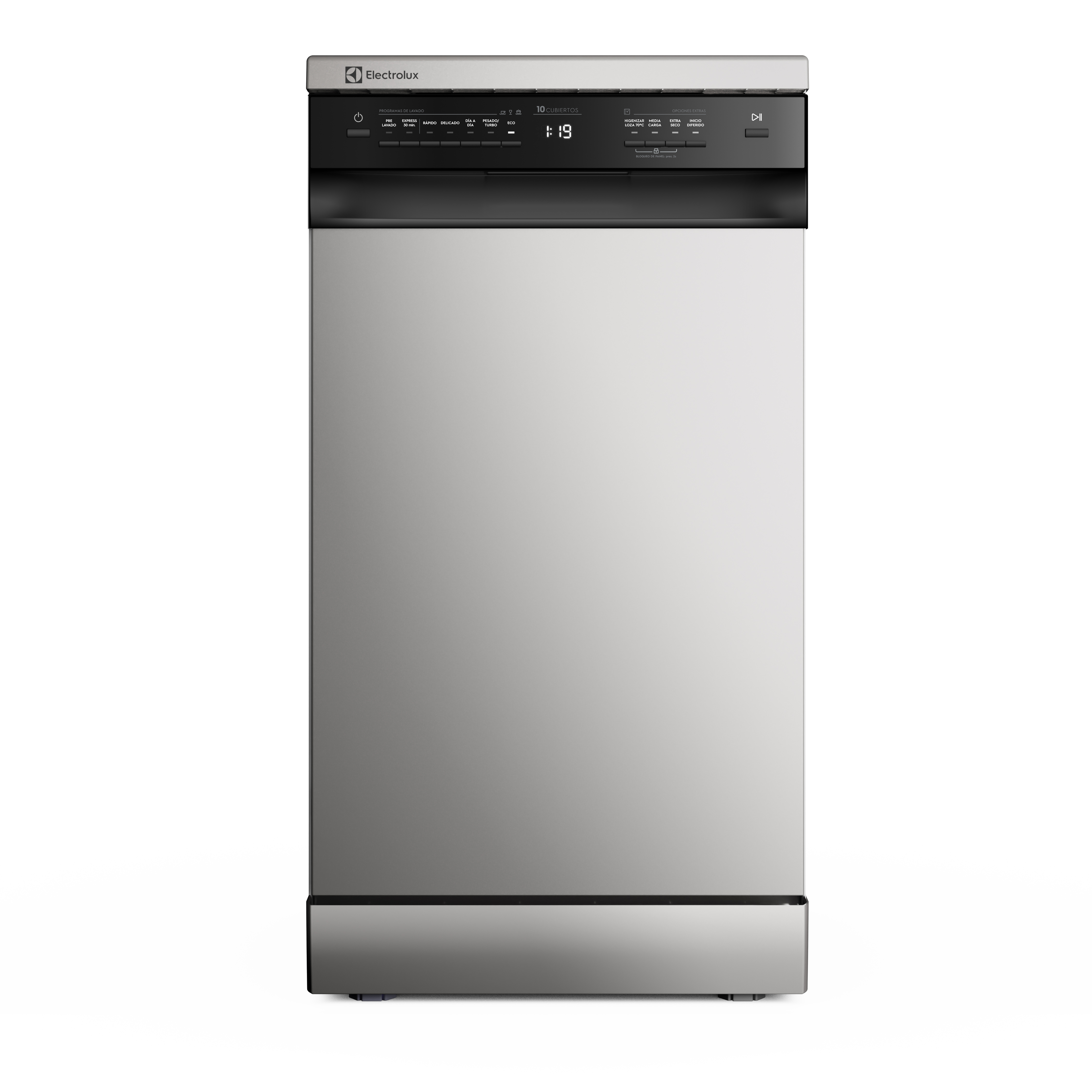 Lavavajillas 50 Piezas Electrolux Higienizador Acero Inoxidable EHFF10E6MSBZG img #1