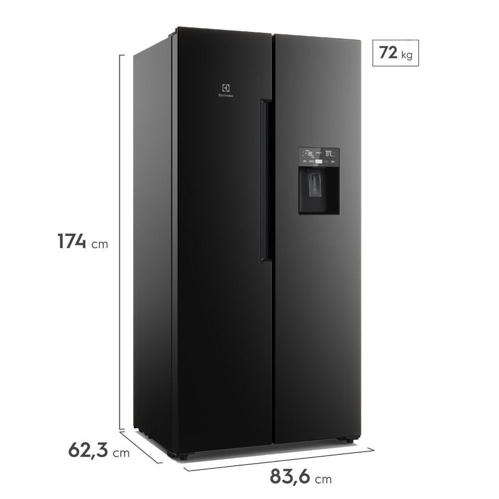 Nevecón Electrolux No frost 423L Inverter AutoSense Dispensador Agua Negro ERS45F3C5EB img #2