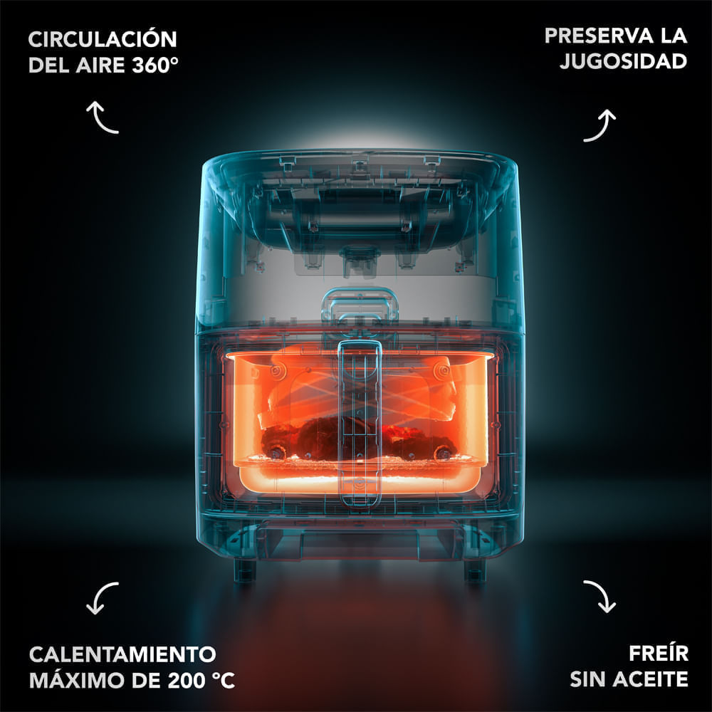 Freidora de aire Electrolux 7L Expert negra EAF180 img #7