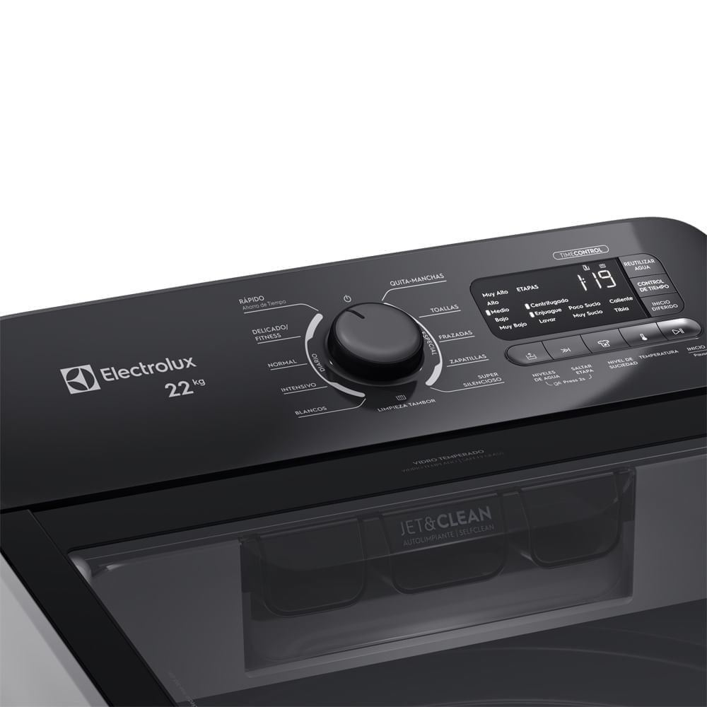 Lavadora Electrolux Carga Superior 22kg con Cierre Fácil Gris LS22D img #6