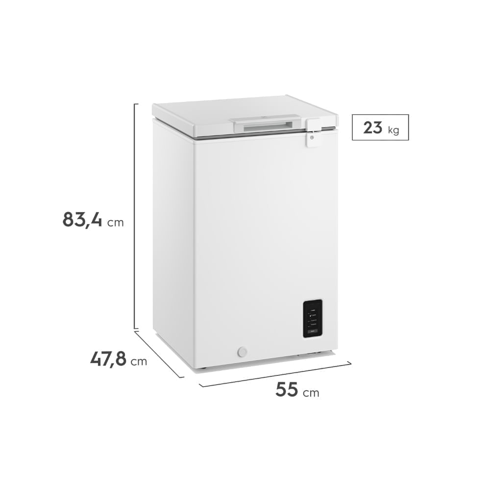 Congelador Horizontal Electrolux 95L Frost Inverter Blanco EFH10S3C5AW img #2