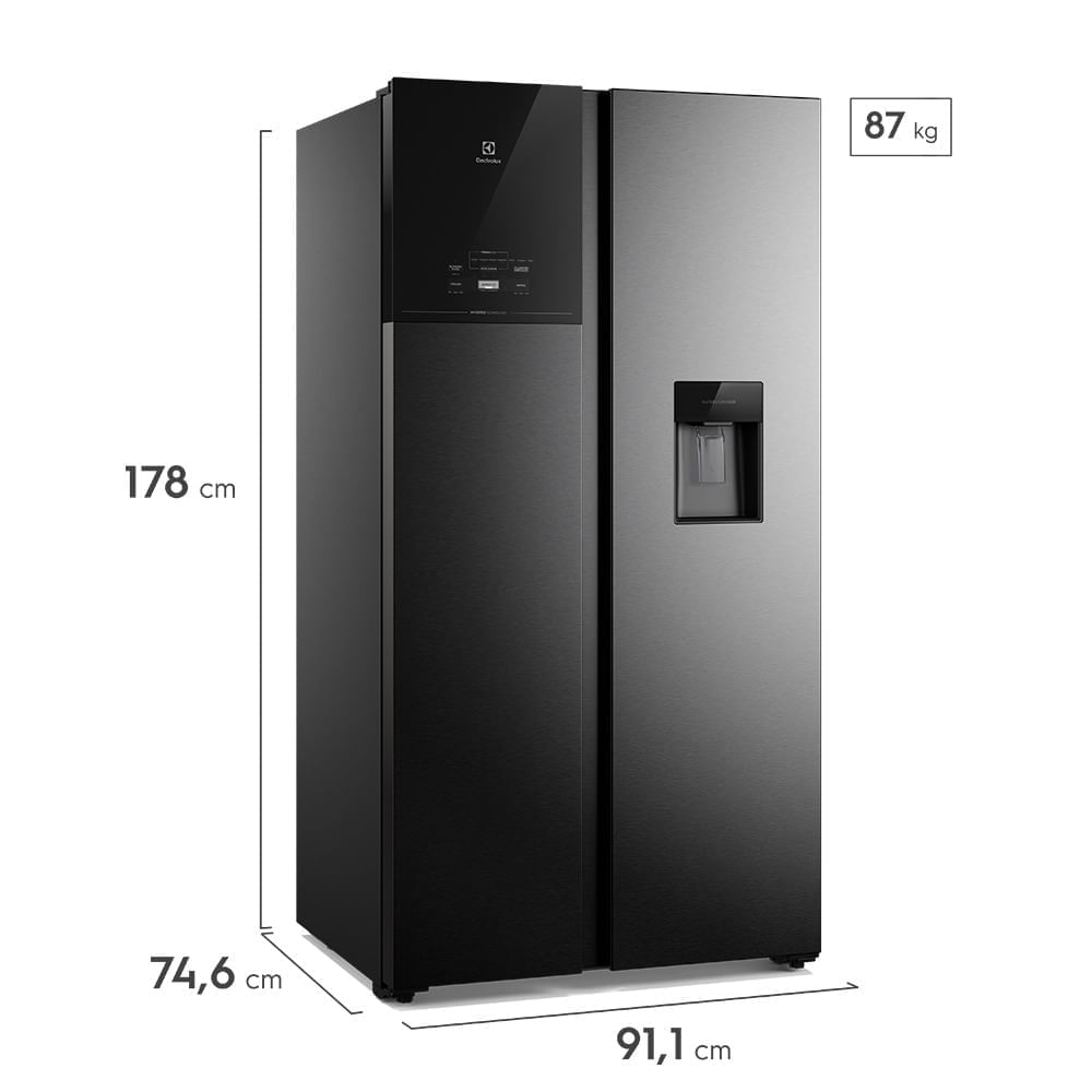 Nevecón Electrolux no frost 619L Inverter Autosense Negro ERS65F1C5BB img #2
