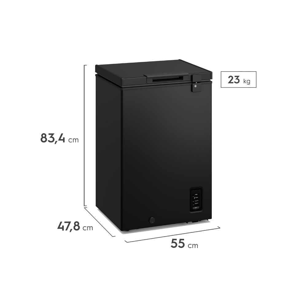 Congelador Horizontal Electrolux 95L Frost Inverter Negro EFH10S3C5AB img #2