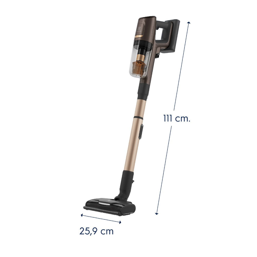 Aspiradora Vertical Inalámbrica Electrolux 2 en 1 Pantalla LED Hasta 70min Caoba EHVS85W3AM img #2