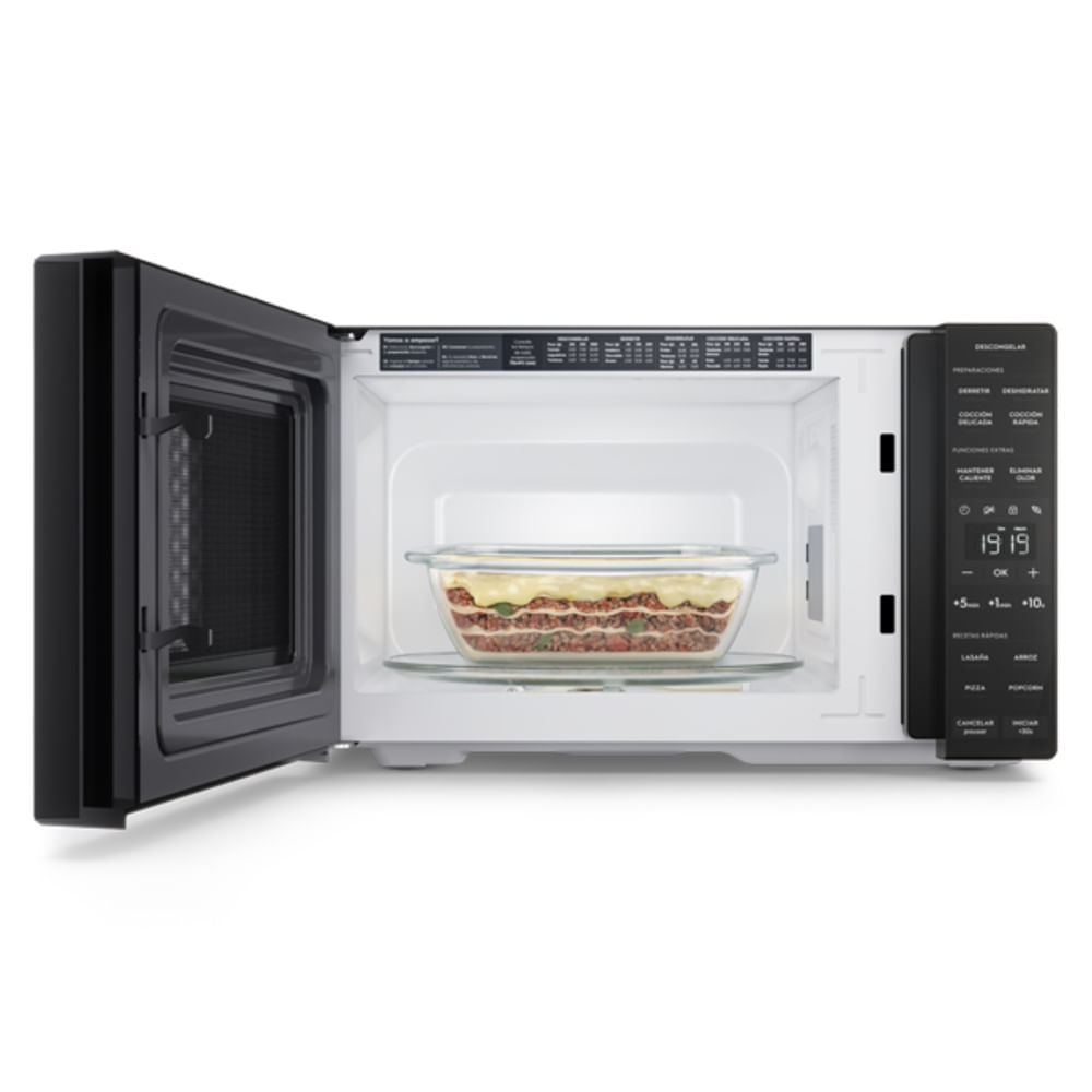 Horno Microondas Electrolux 25L Descongelación Asistida Negro EMDY25S0MXB img #5