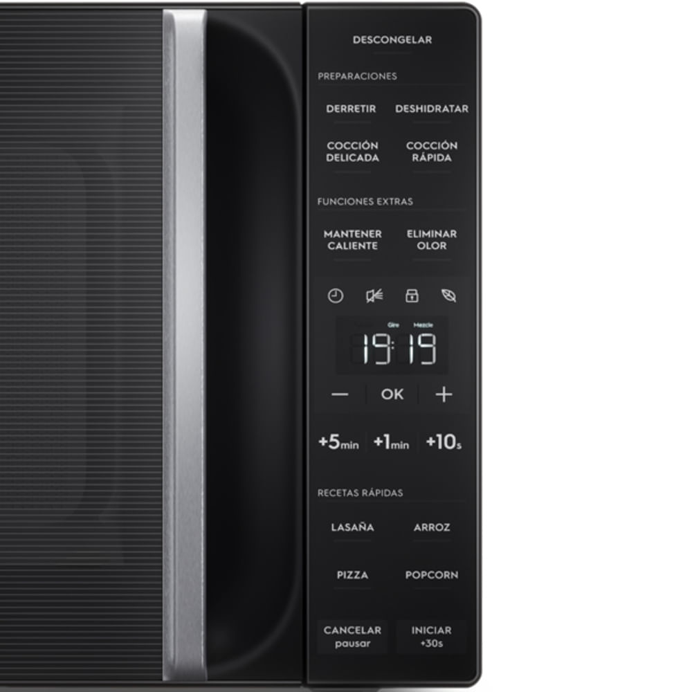 Horno Microondas Electrolux 25L Descongelación Asistida Negro EMDY25S0MXB img #4