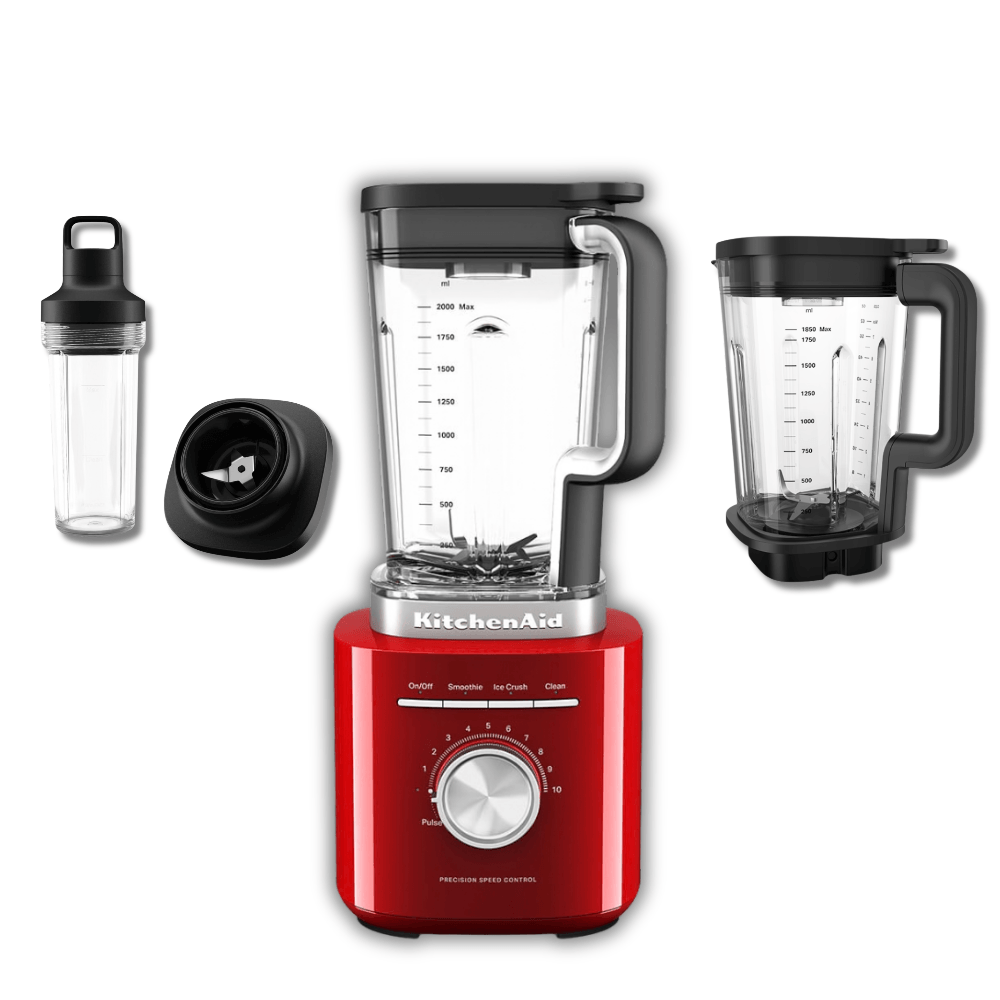 Combo Ultrapower Complete Red: Licuadora Pure Power + Jarra de Vidrio + Vaso Personal img #1