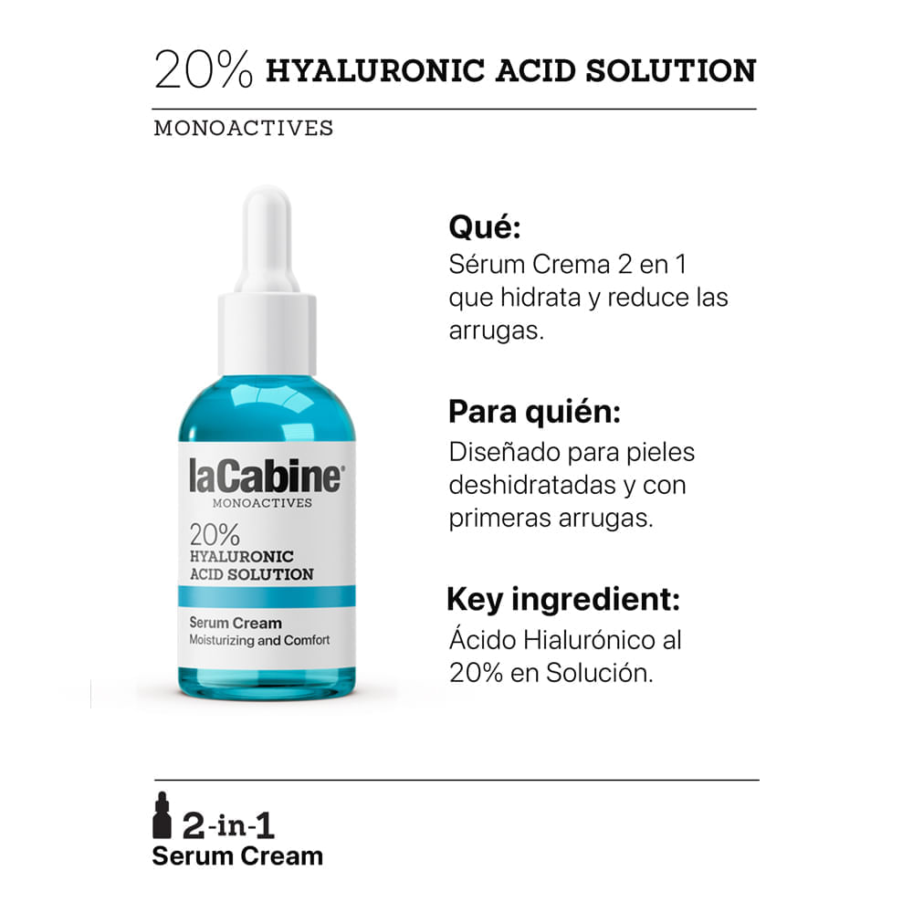 Serum-Crema 20% Hyaluronic Acid - LaCabine img #3