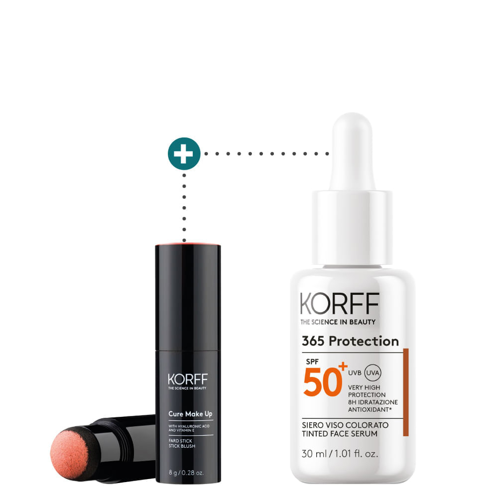 Kit Luminosidad & Protección - Protector solar en serum con color + Blush-Rubor Tono 1 - Korff img #1