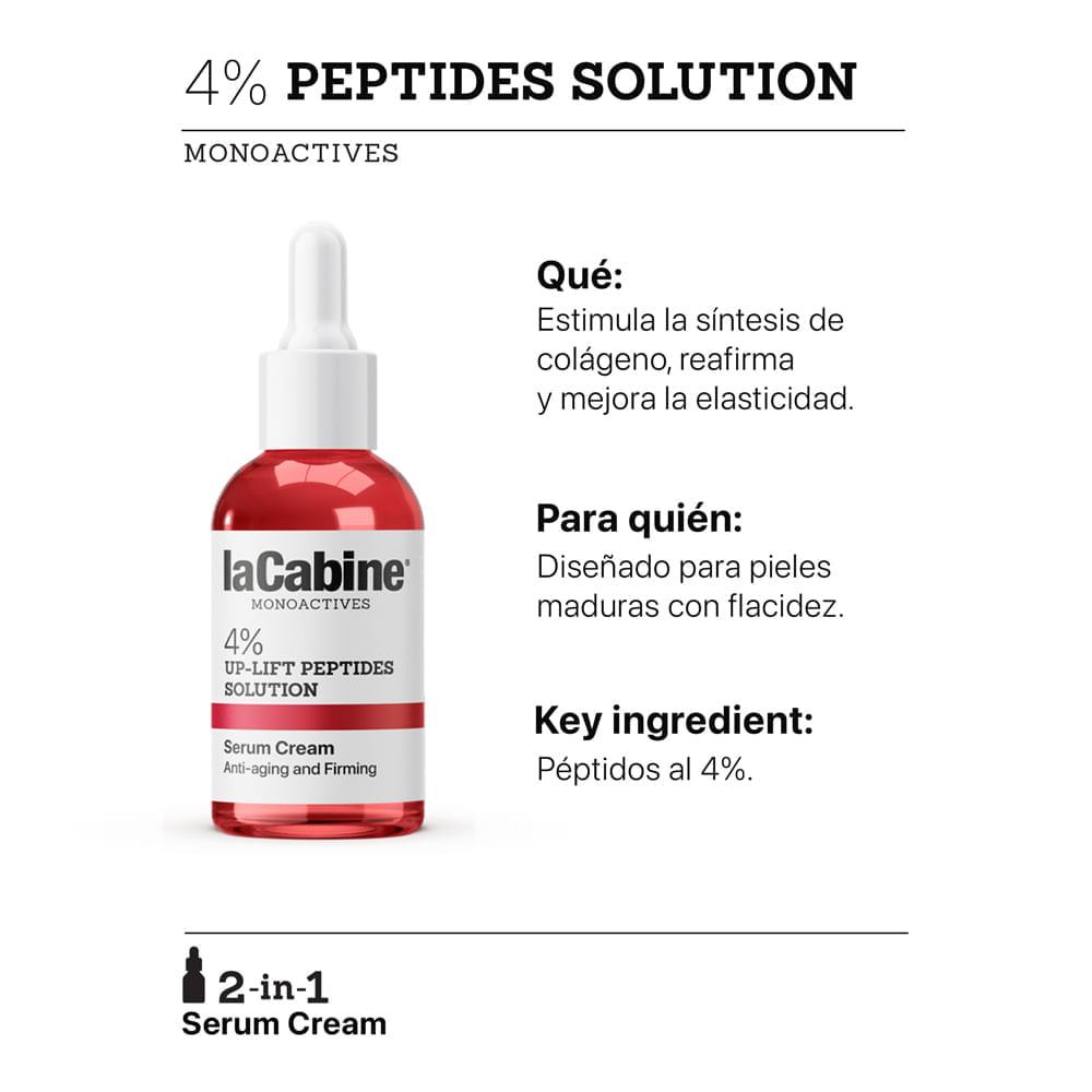 Sérum Crema 4% Peptides Solution - LaCabine img #3