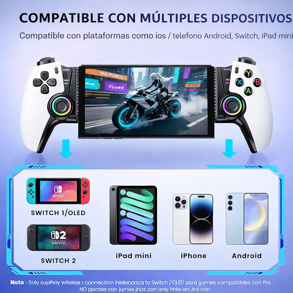 Control Gamer Bluetooth Hall Effect Android Ios Pc Switch img #4