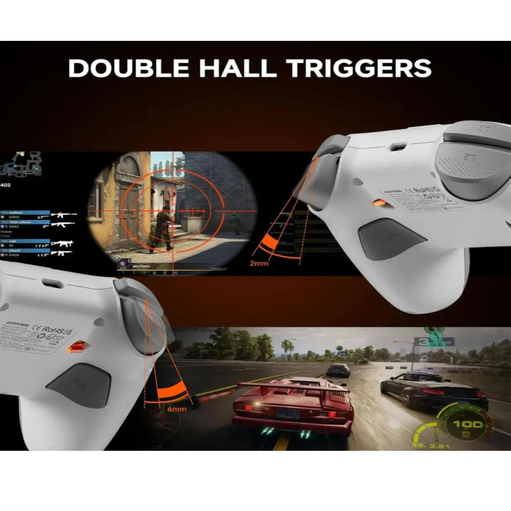 Control Bluetooth Gamer Pc Xbox Ps4 Ps5 Hall Effect Echtpowe img #4
