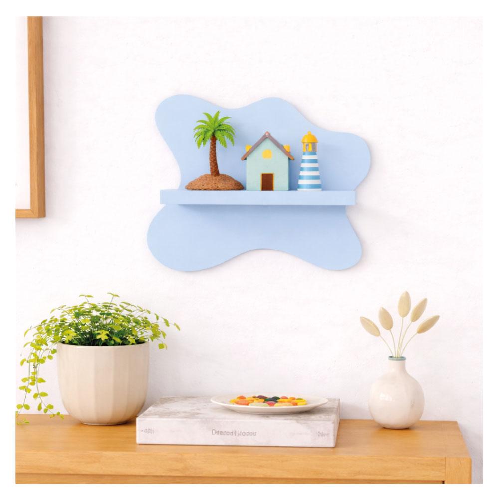 Repisa Decorativa Azul img #1