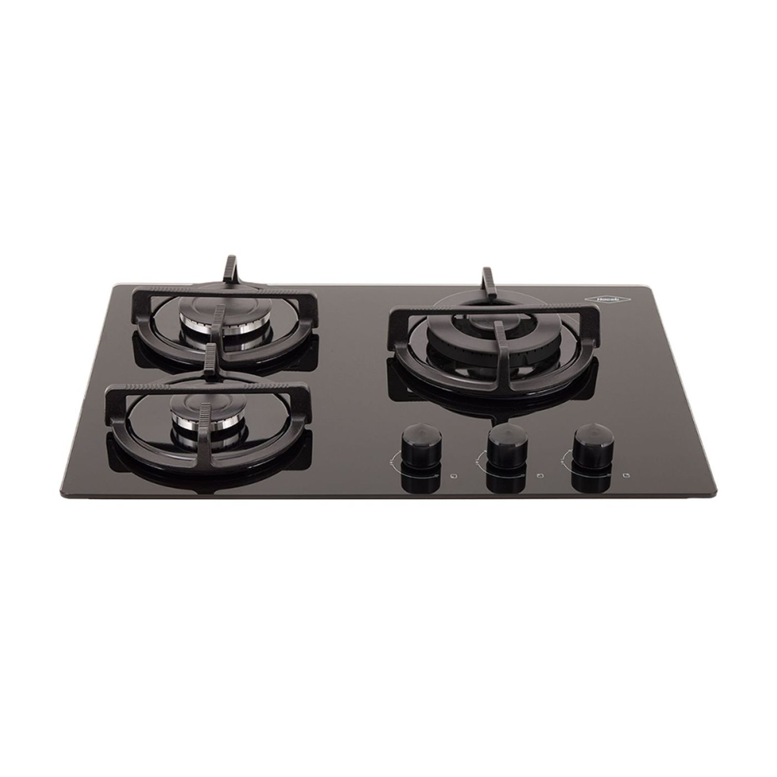 Estufa de Empotrar Haceb 3 Puestos Fogón Triple Corona 60x43 cm Gas Natural Negra img #1