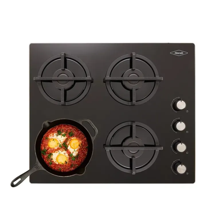 Estufa de Empotrar Haceb 4 Puestos 60x51 cm Gas Propano Cristal Negra img #10