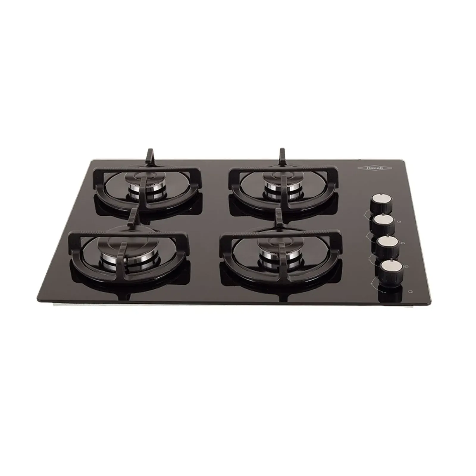 Estufa de Empotrar Haceb 4 Puestos 60x51 cm Gas Propano Cristal Negra img #1