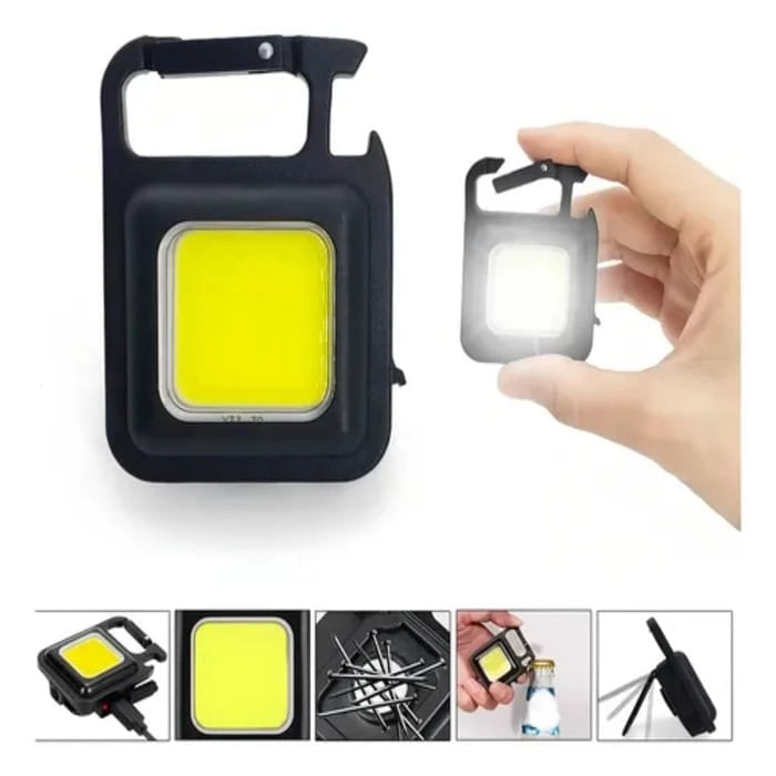 Mini Linterna Reflector Llavero LED Recargable Portátil Multifuncional img #4