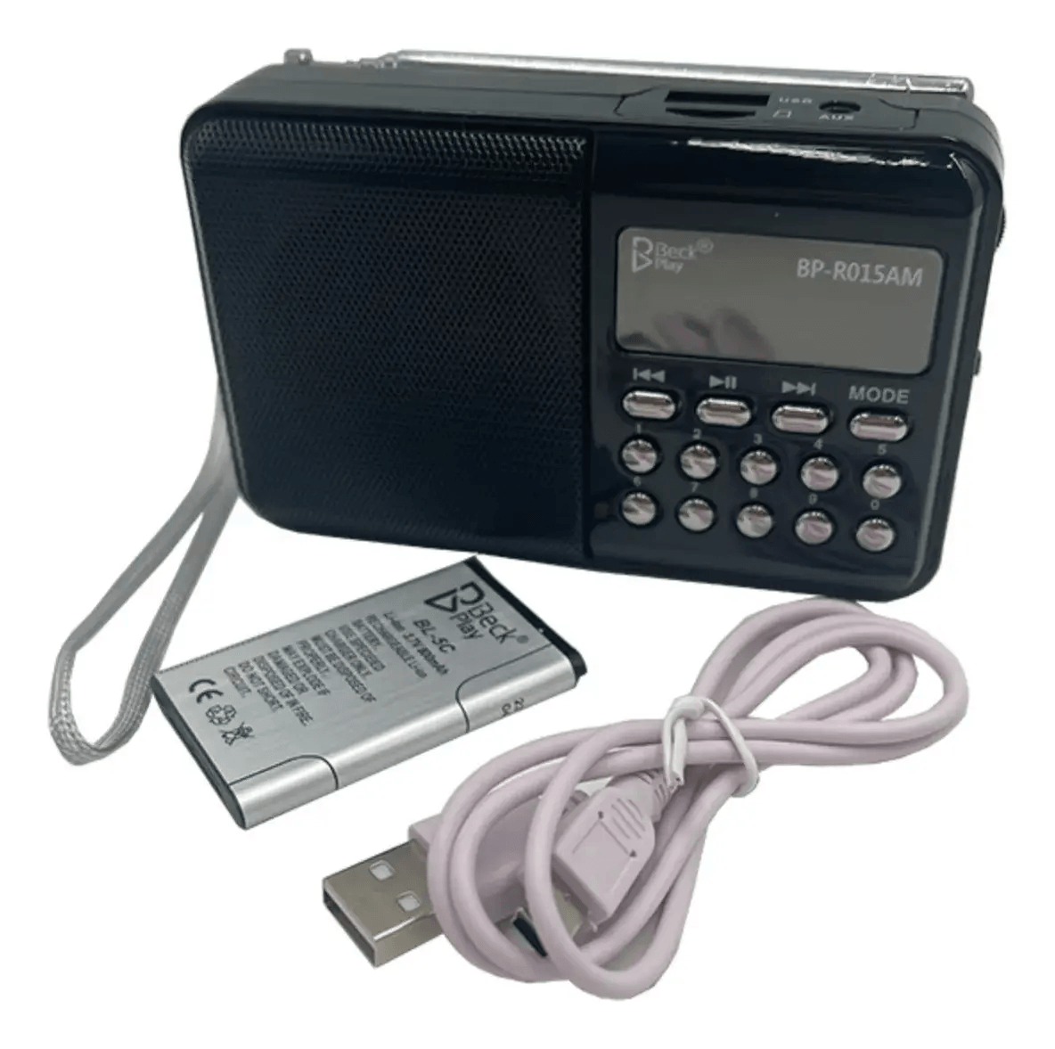 Radio Digital Portátil Recargable FM AM Con Batería Dubai img #2