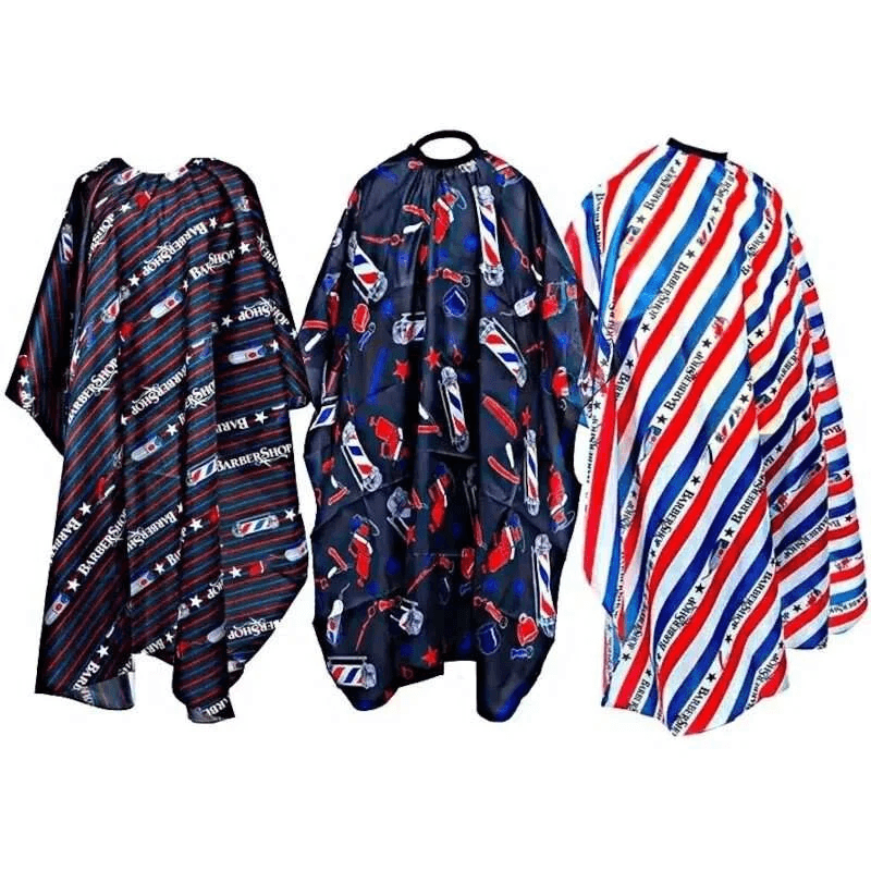 Capa De Barbería Profesional Impermeable Ajustable Estampado img #3