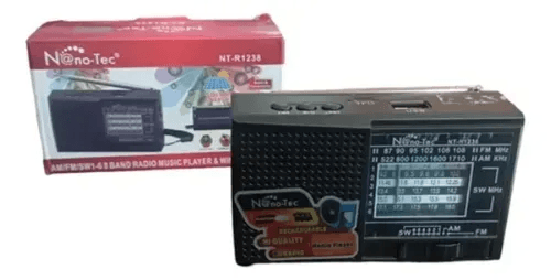 Radio Mini Portátil Recargable Panel Solar AM FM SW Bluetooth USB  MP3 img #2