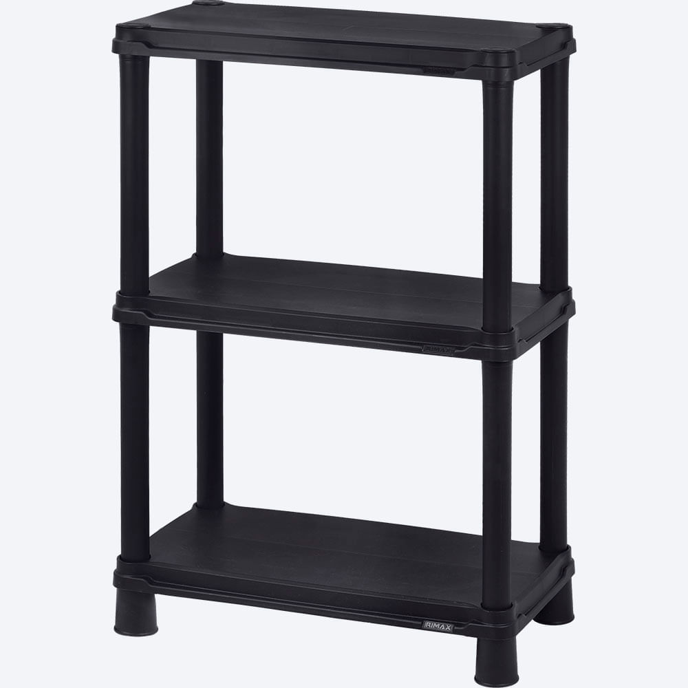 Estante Solido 12" de 3 Niveles Negro img #2