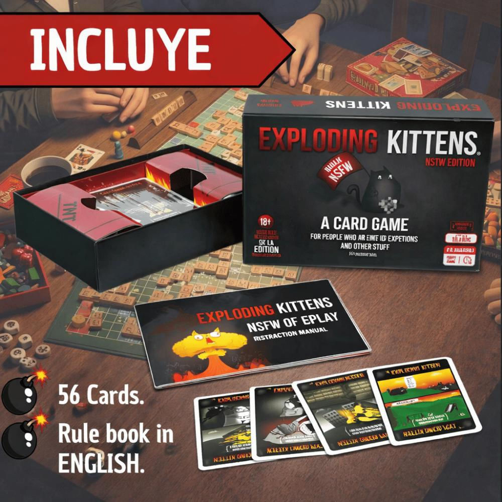 Exploding Kittens Party Nsfw Juego De Mesa img #2