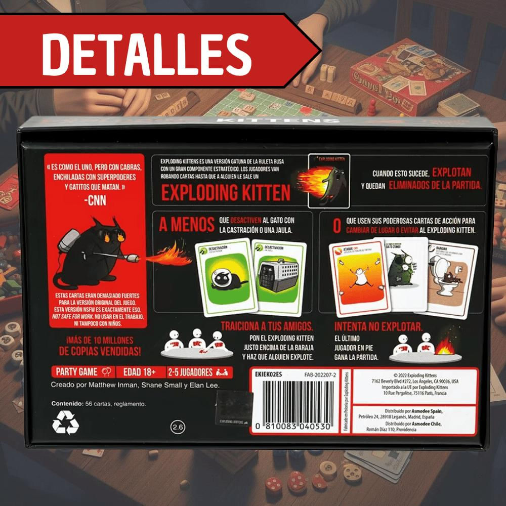 Exploding Kittens Party Nsfw Juego De Mesa img #5