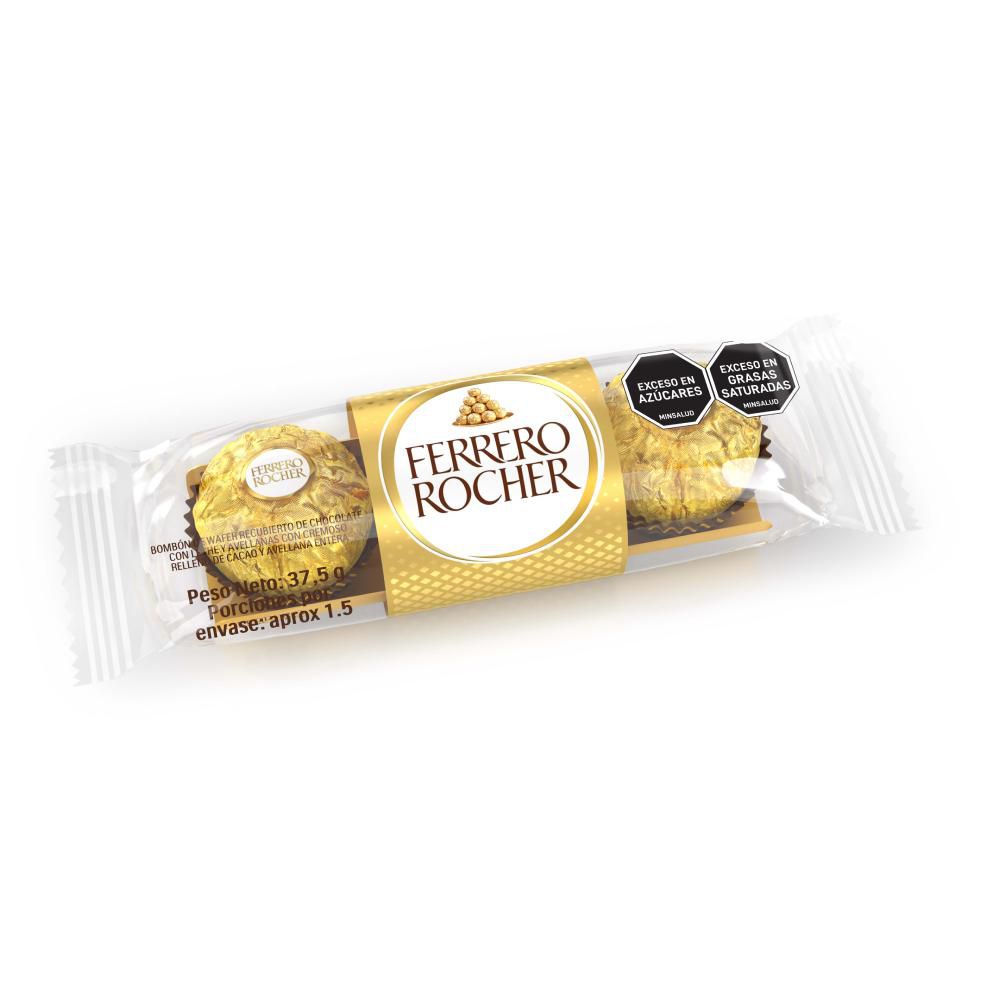 Bombones de chocolate FERRERO ROCHER con avellana (37.5  gr) img #2