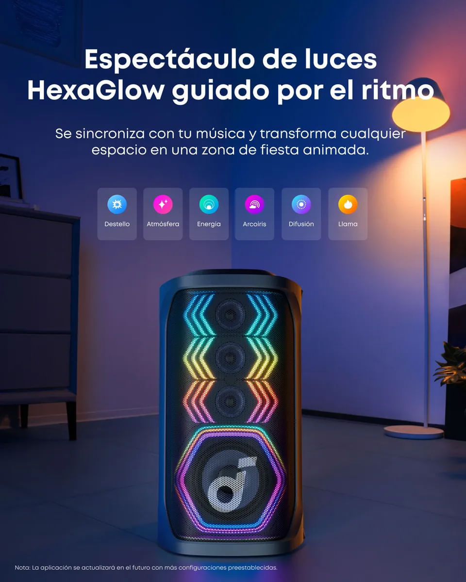 Parlante Portátil Soundcore Bluetooth RAVE 3 Negro img #10