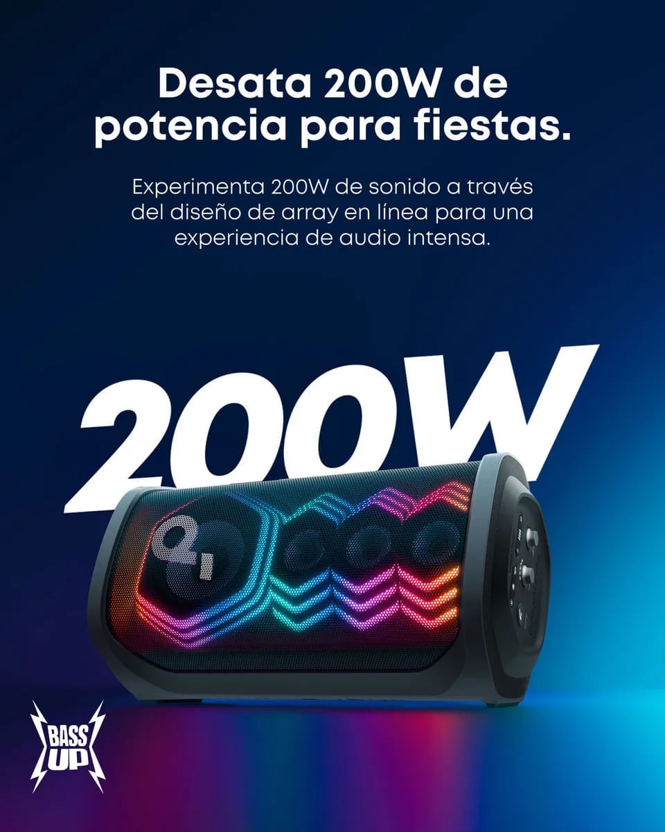Parlante Portátil Soundcore Bluetooth RAVE 3 Negro img #11