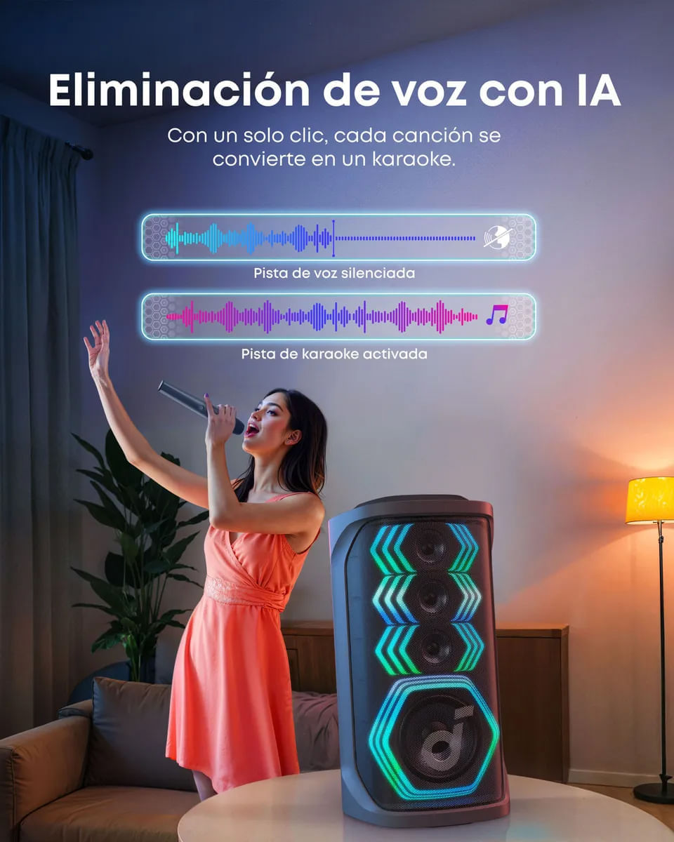 Parlante Portátil Soundcore Bluetooth RAVE 3 Negro img #8