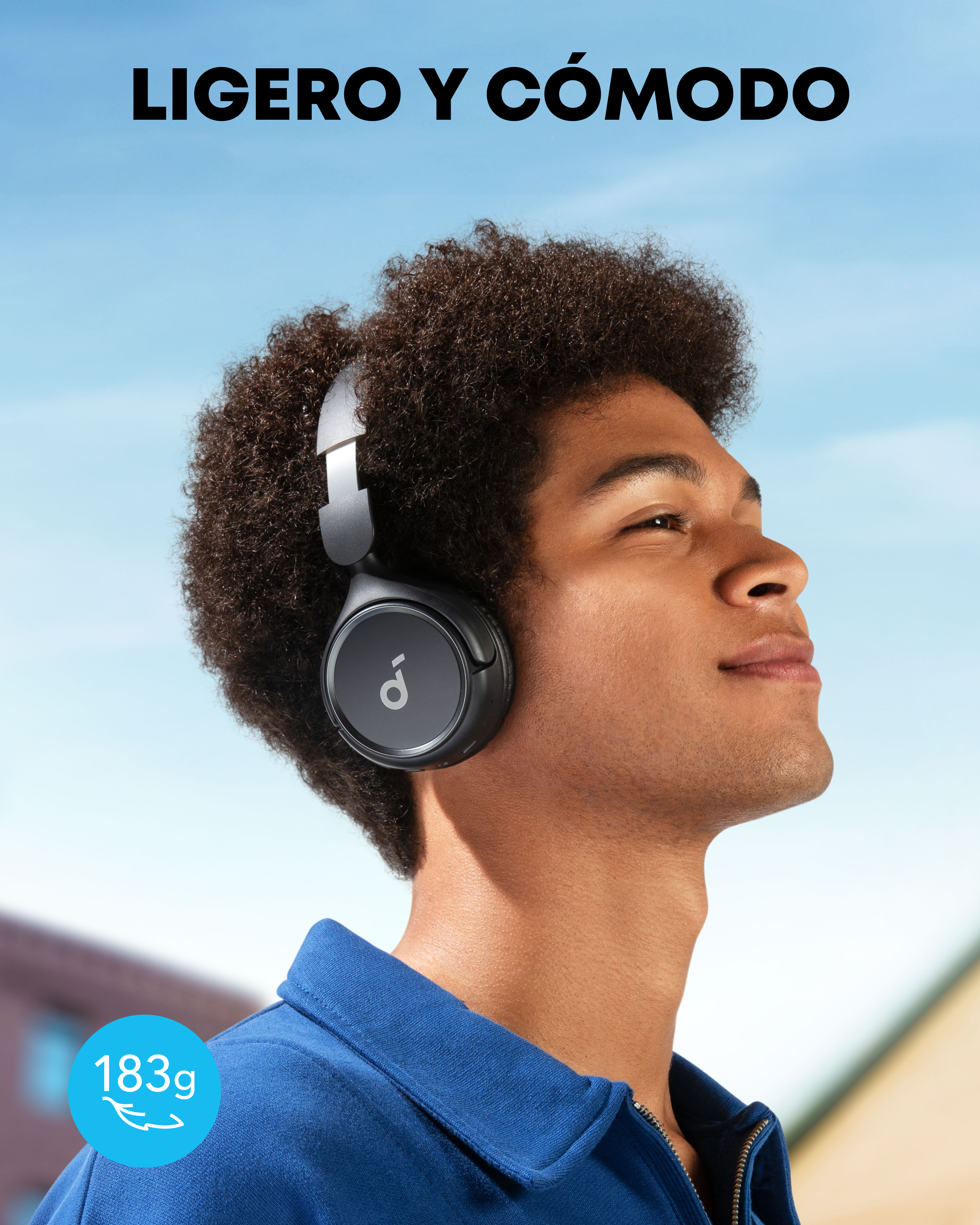 Audífonos de Diadema Soundcore Inalámbricos H30i Negro img #5