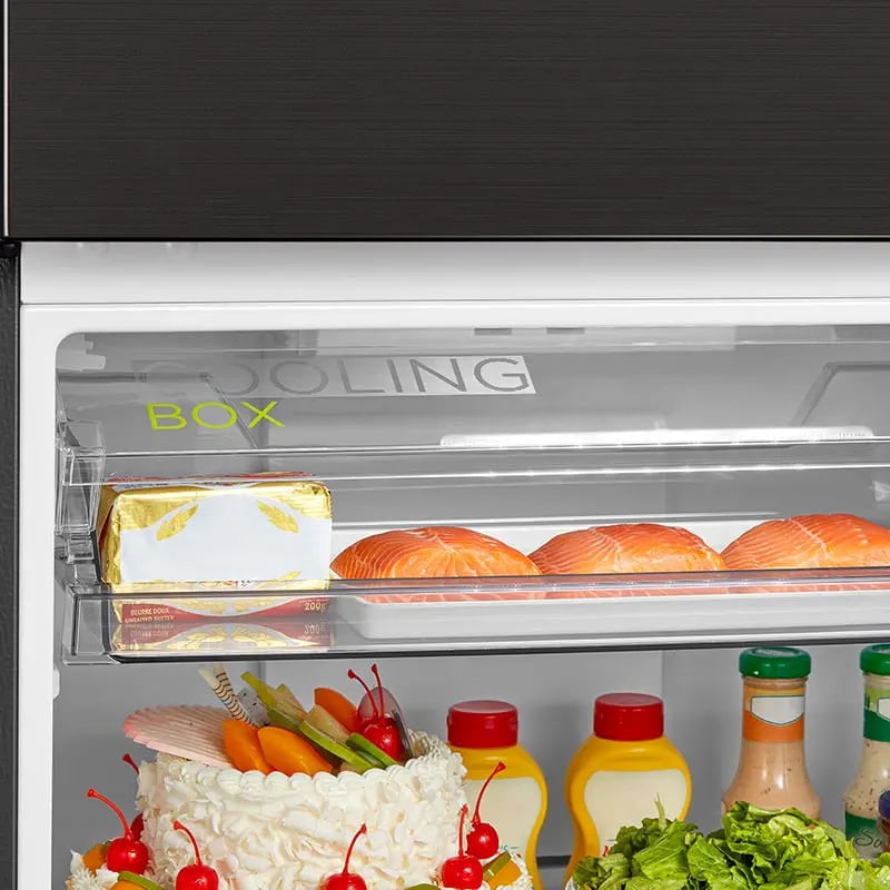 Nevera Midea Congelador Superior 264 Litros Inverter MDRT385MTM28COD Negra img #8