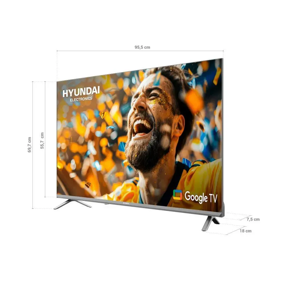 Televisor Hyundai 43" Pulgadas 109,22 cm HYLED4328G FHD LED Smart TV Google img #2