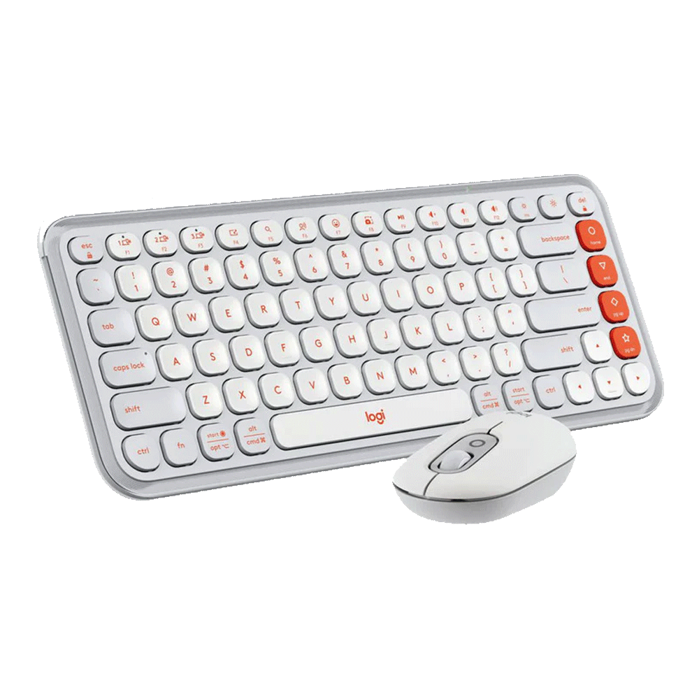 Combo Teclado Mouse Inalambrico Logitech Pop Icon Blanco img #1