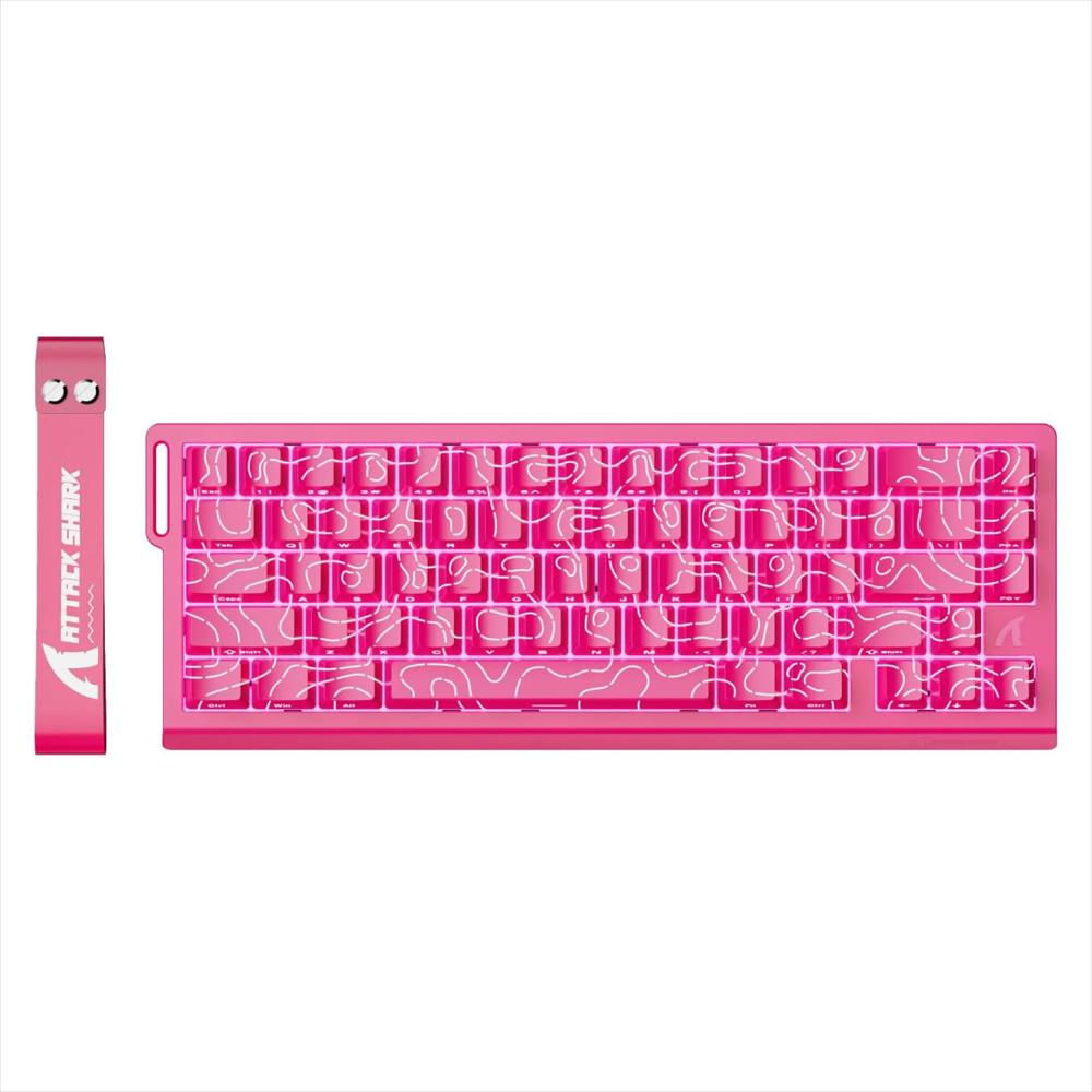 Combo Mouse + Teclado Attack Shark Rosa img #3